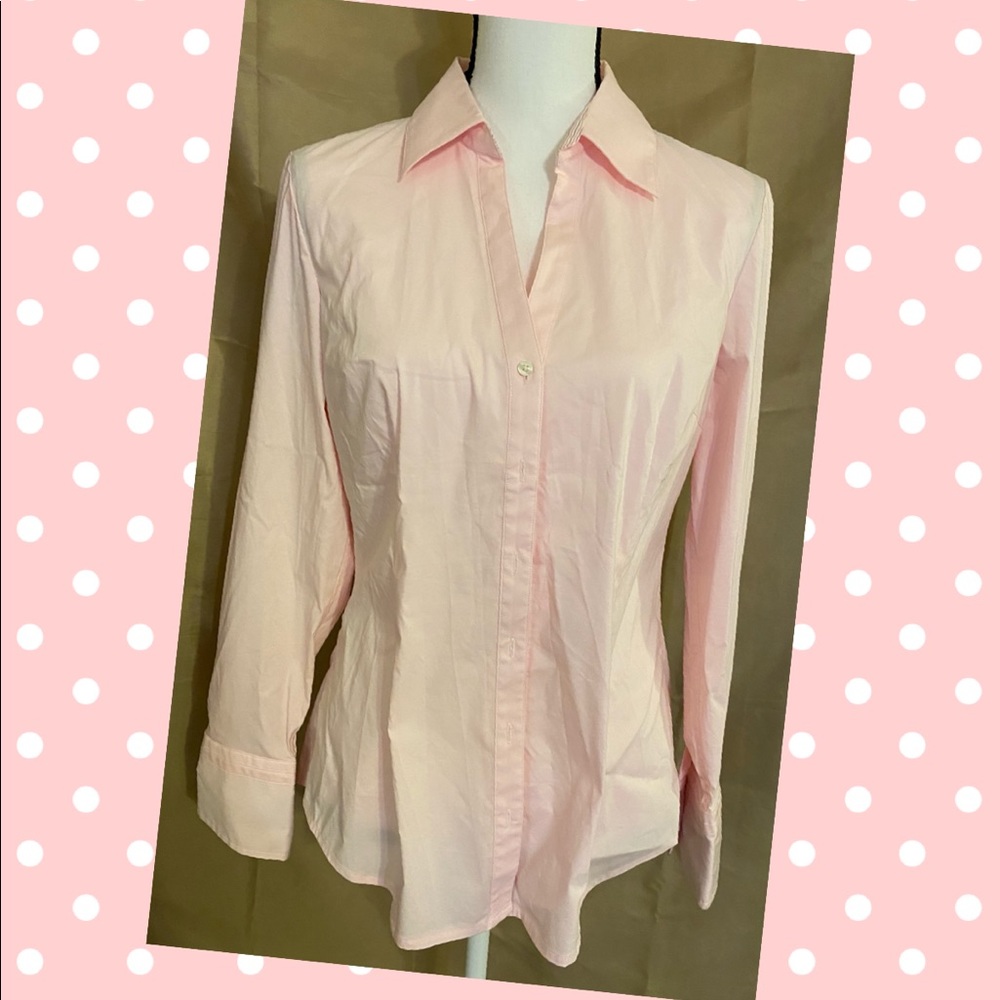 Ladies size large NWT Express pink dress shirt